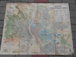 Budapest térképe 1931-ből.Ritka gyűjtői darab.