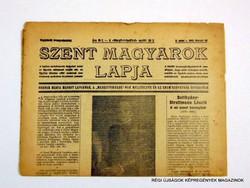 1943 February / page of holy Hungarians / birthday old original newspaper no .: 8014