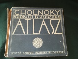 Cholnoky földrajzi és statisztikai atlasz 1934