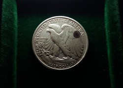 USA, ezüst 1/2 dollár 1944, 12,5 g.