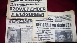 "Ember a Világúrben!!" Gagarin az Első Űrhajós 1961 ápr.3.