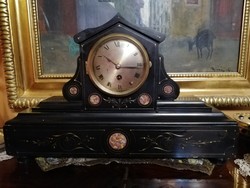 Antique French Japy Fréres marble mantel clock commode clock working