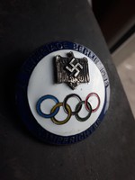 Német náci olimpiai jelvény ,nagy méret