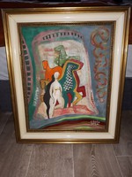 Kádár Béla jelzesü olaj vászon festmény eladó