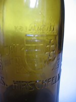 Antik, kétcímeres sörösüveg (Hirschfeld, Pannónia)