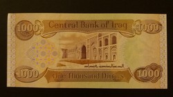 Irak 1000 Dinars UNC 2003