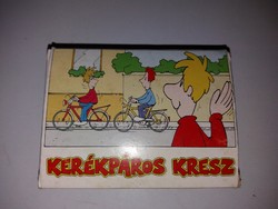 Retró kerékpáros kresz kártya 5-6 osztály