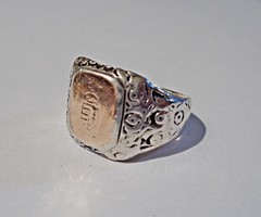 Arany magyar címeres ezüst gyűrű