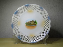 Pöstyén porcelán emlék tányér Thermia Palace hibátlan állapotban!