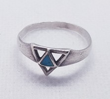 Türkiz köves ezüst gyűrű