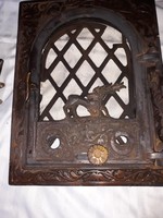 Deer tiled stove door and tulip ash door-antique bronze