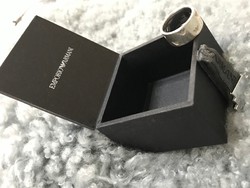 Emporio Armani ezüst gyűrű eredeti dobozzal 18mm átmérő