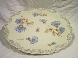 Régi Bavaria Schumann festett porcelán süteményes tál kínáló 30 cm