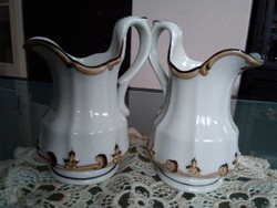 Portheim & Sohn antik vastag falú, háború előtti porcelán kiöntők!