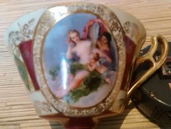 Antik Altwien porcelán teás csésze