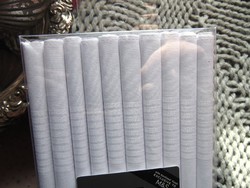 10 db Marks & Spencer fehér pamut férfi zsebkendő 