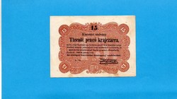 Ropogós 15 Pengő Krajcárra 1849 