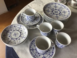 Bareuther Bavaria porcelán teás, sütis