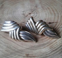 Izraeli kézműves vintage méretes ezüst fülbevaló