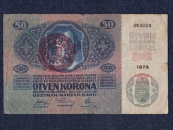 Osztrák-Magyar 50 Korona 1914 Magyarország felülbélyegzéssel	