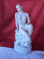 Régi Drasche Női akt porcelán figura(Vitrin állapot