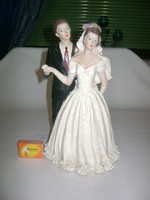 Menyasszony, vőlegény szobor - 29 cm
