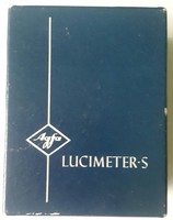 Agfa lucimeter.S photometer box! Typ: 6380, instruction manual in French, last image illustration!