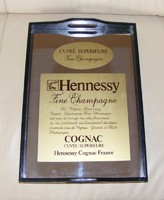 Hennessy reklám italos tükör, tálca