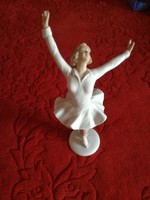 Schaubach Kunst porcelán korcsolyázó lány