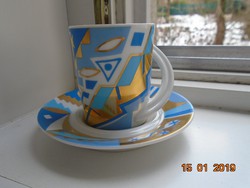 A tervező művész arany szignójával Rosenthal modern mokkás készlet Espresso sorozat nr.6 Studio Line