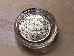 1911"A" ezüst 1/2 márka 2,777 gramm 0,900 gyönyörű darab