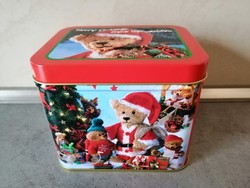 Macis karácsonyi zenélő doboz fémdoboz BRAHMS Bölcsődal