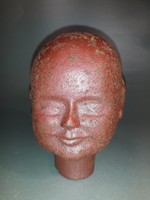 Antik fém babafej - öntő forma, öntő minta - ritkaság steampunk, loft industrial baba