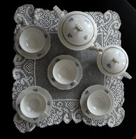 Leárazás !!!Békebeli Epiag porcelán teás készlet hajnalka dekorral 4 személyes