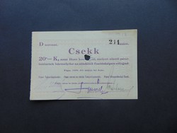 20 korona 1919 Pápa D sorozat