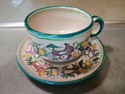Olasz kerámia teáscsésze csészealjjal