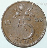 5 Cent - Hollandia - 1980.