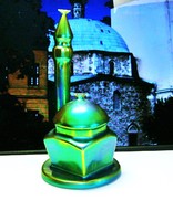 Zsolnay eosin mázas minaret dzsámival