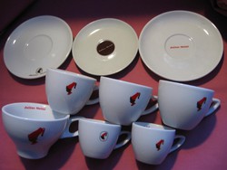 Retro 9 db-os Julius Meinl kaffee porcelán gyűjtemény