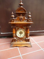 Mechanikus, ütős, fali óra, " Divina" Made In Germany, Antik Friedrich Mauthe Divina felütős óra