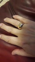Antik 18K arany brill gyűrű