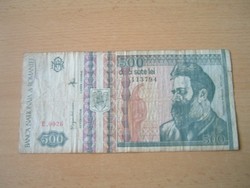 ROMÁNIA 500 LEI 1992 E. SZÉRIA