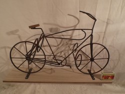 Fém - üvegtartó  kerékpár -  nagy 47 x 30 x 22 cm -  2 " személyes " nem használt