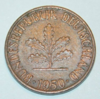 1 Pfennig (G) - Németország - 1950.