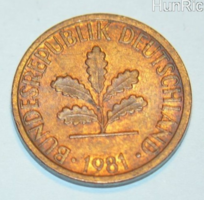 1 Pfennig (F) - Németország - 1981.