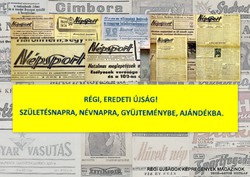 1960 március 1  /  Népsport  /  SZÜLETÉSNAPRA RÉGI EREDETI ÚJSÁG Szs.:  4834