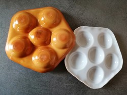 2 db porcelán tojáskínáló Luzifer Bauscher Weiden Bavaria