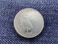 USA emlék quarter dollar 2007 D - Wyoming /id 2972/