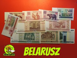 Belarusz 10db-os Rubel Bankjegy Csomag UNC 1992-2000