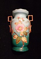1900 körüli kézzel festett, virágos kis váza